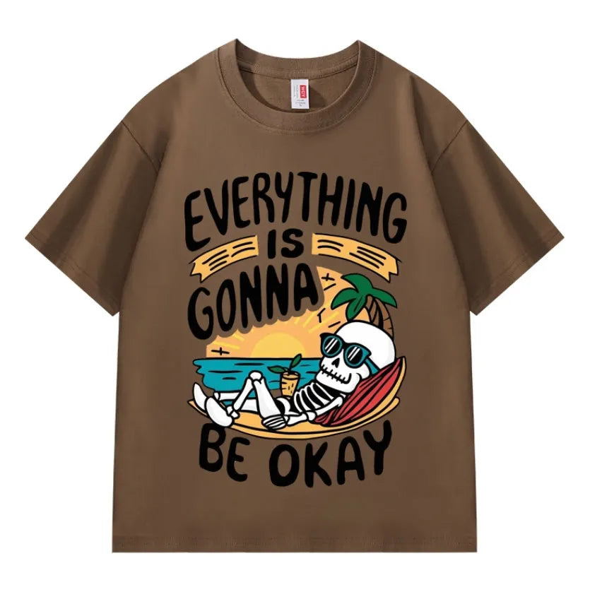 VINESU "Interesting Soul" Printed Heavyweight T-shirts
