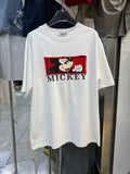 A111 - 220GSM Heavyweight Pure Cotton | Mickey Series Double-Sided Multi-Texture Patch Tee