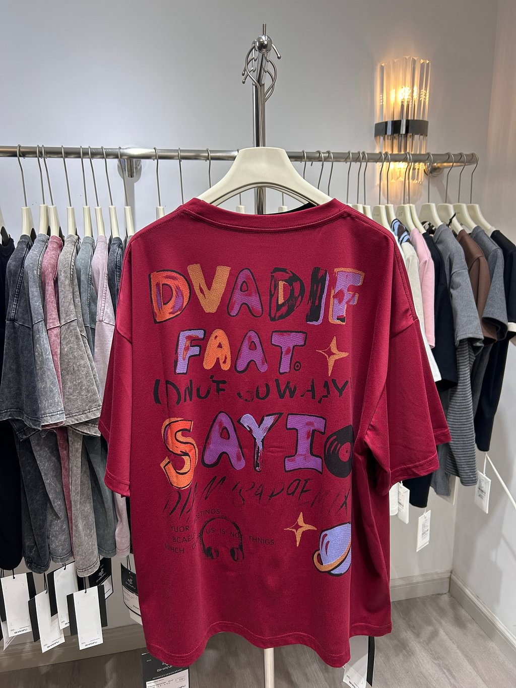 A167 - Hello Kitty Double-Sided Sequin Embroidered T-Shirt - 320g Ultra-Heavyweight Cotton - Oversized Slouchy Fit Luxury Tee