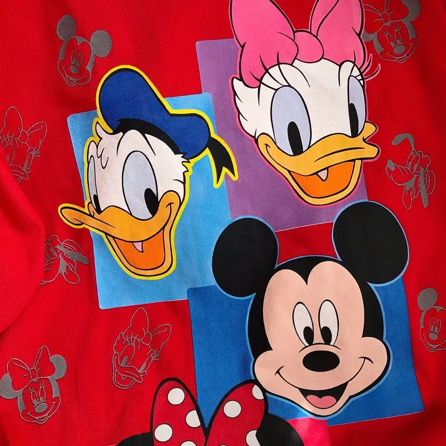 VINESU MKT06 - Y2K Retro Cartoon Gang Double-Sided Embellished Tee