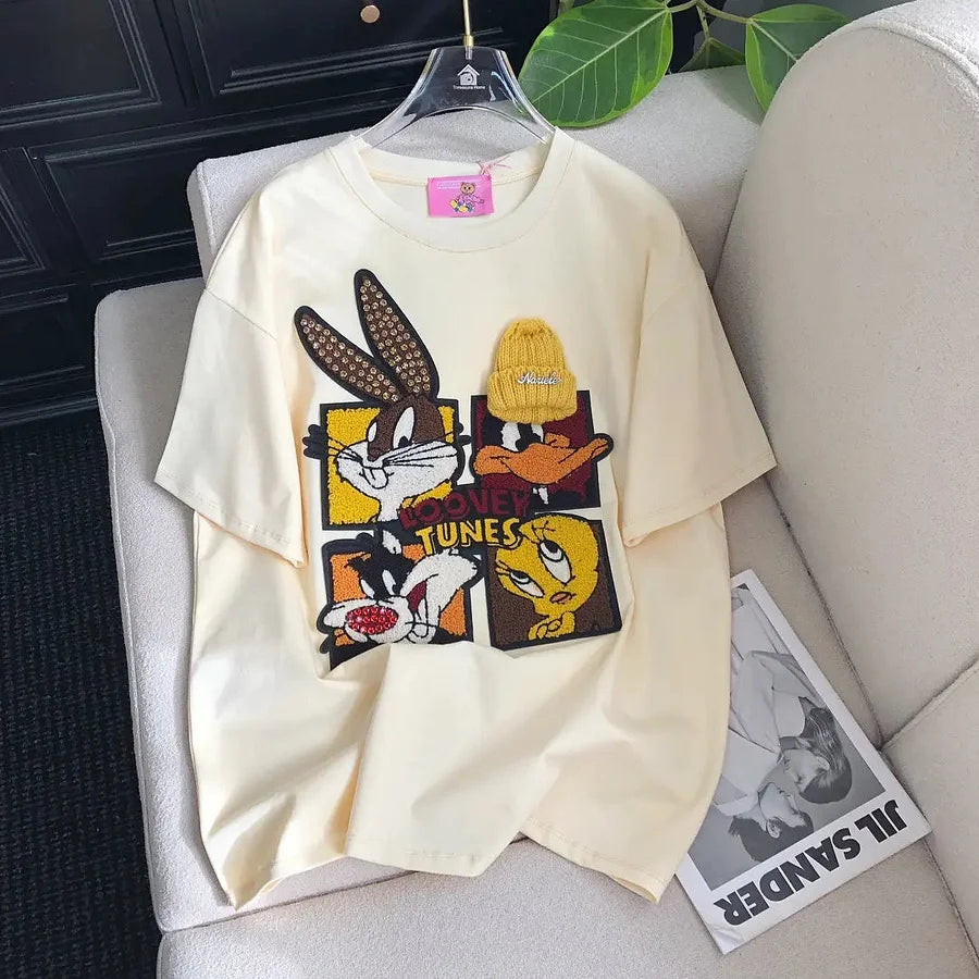 VINESU Looney Tunes - Themed T-shirt: Full of Cartoon Fun