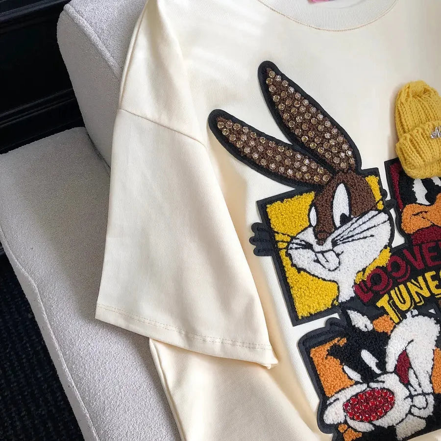 VINESU Looney Tunes - Themed T-shirt: Full of Cartoon Fun