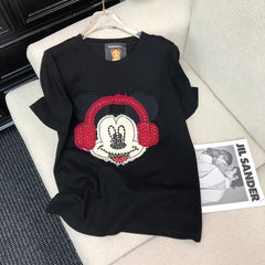 VINESU Mickey Diamond Short Sleeve Tee