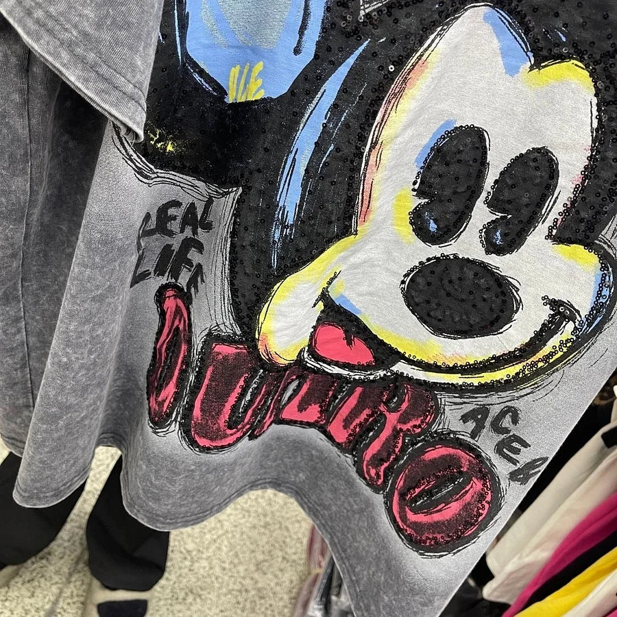 VINESU MKT11 - Graffiti-Style Cartoon Portrait Cotton T-Shirt✨Loose fit, suitable for 99–165 lbs