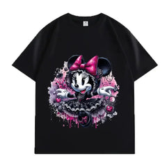 VINESU Minnie Print T-Shirt