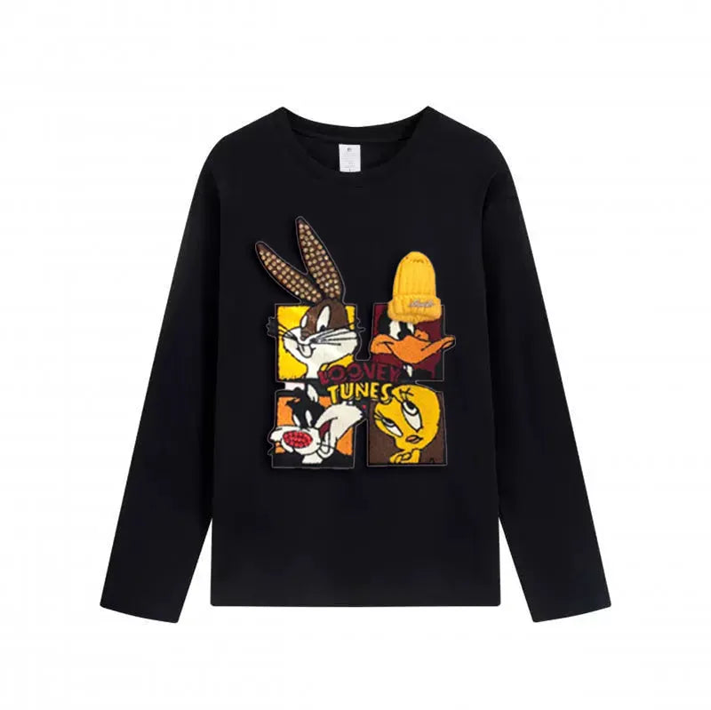 VINESU Looney Tunes - Themed Long - Sleeve T - shirt: Embrace Cartoon Nostalgia