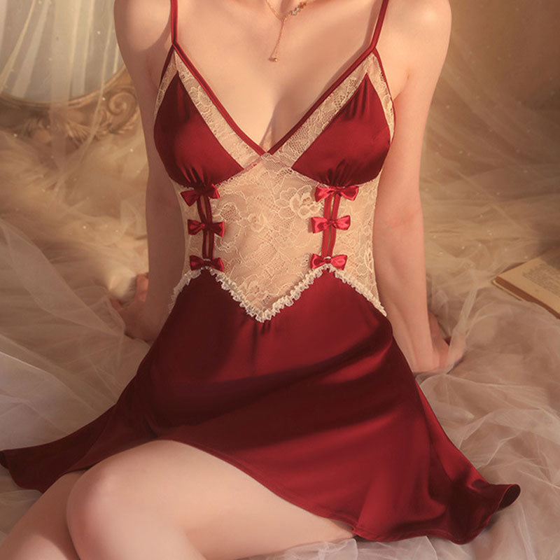 Ballet Transparent Gauze Silk Nightwear Lingerie