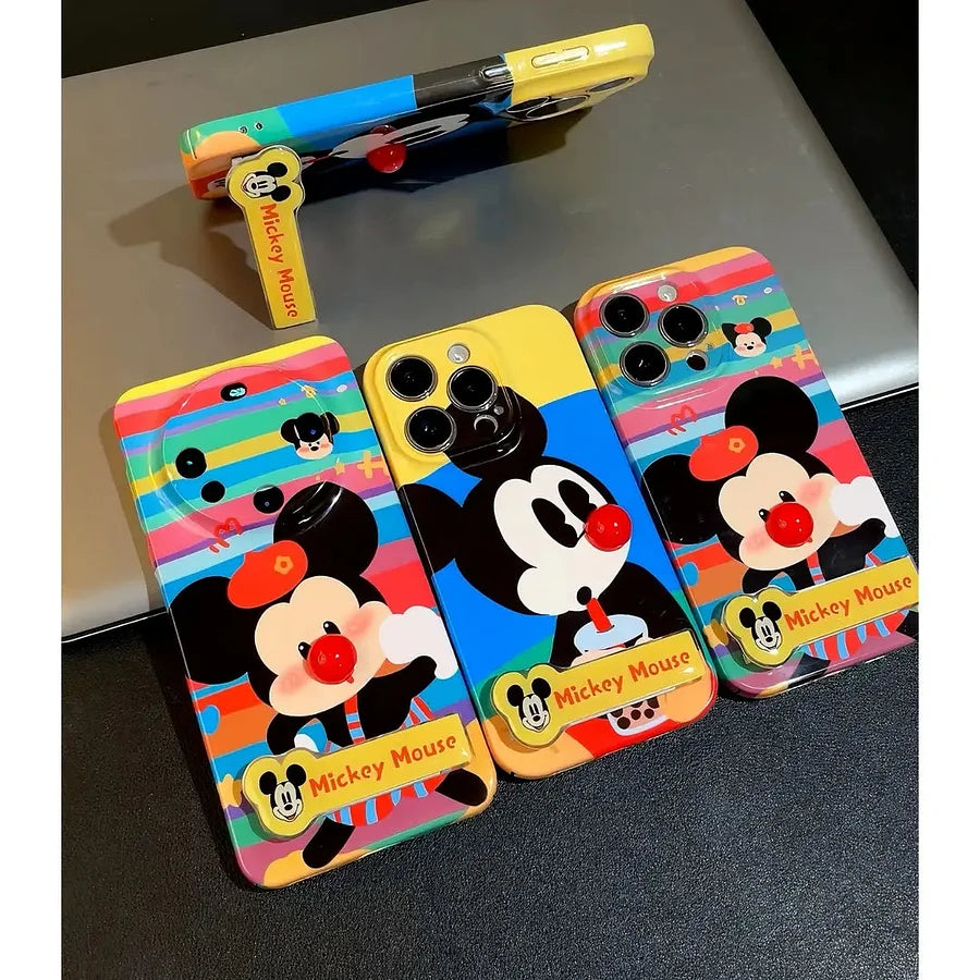 VINESU Viral✨ Cartoon Mickey 3D Red - Nose Couple Cases🟡Samsung
