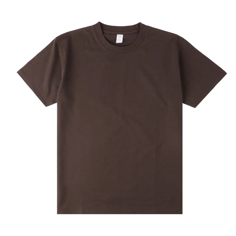 VINESU Premium 220gsm Cotton T-Shirt - Heavyweight Basic Tee