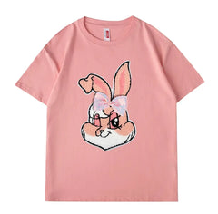 VINESU Pink Bunny Heavyweight Tee