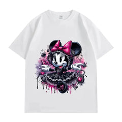 VINESU Minnie Print T-Shirt