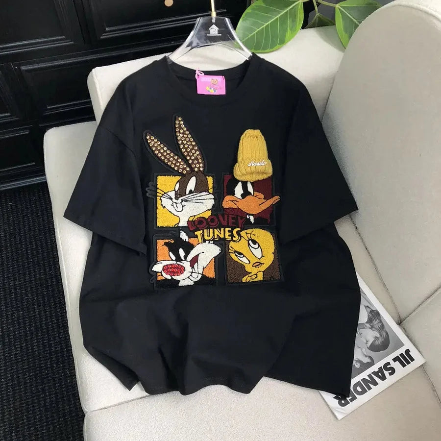 VINESU Looney Tunes - Themed T-shirt: Full of Cartoon Fun