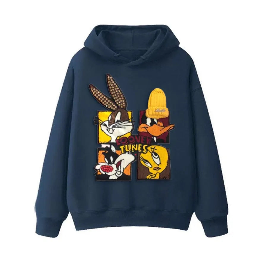 VINESU Looney Tunes - Themed Hoodie: Showcase Cartoon Charm