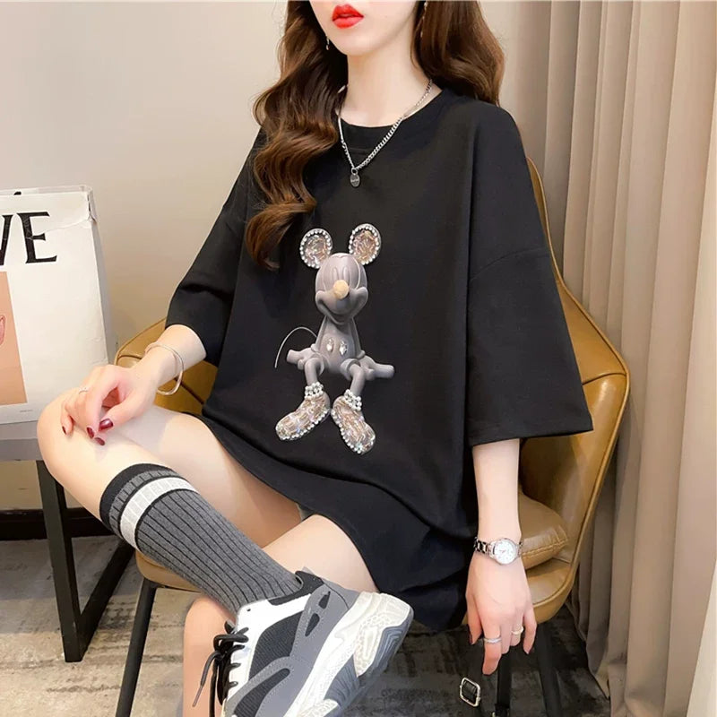 VINESU MK🌟Hand-Beaded Tee – Where Craft Meets Couture