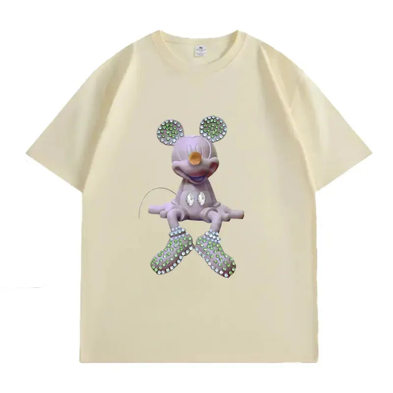 VINESU MK🌟Hand-Beaded Tee – Where Craft Meets Couture