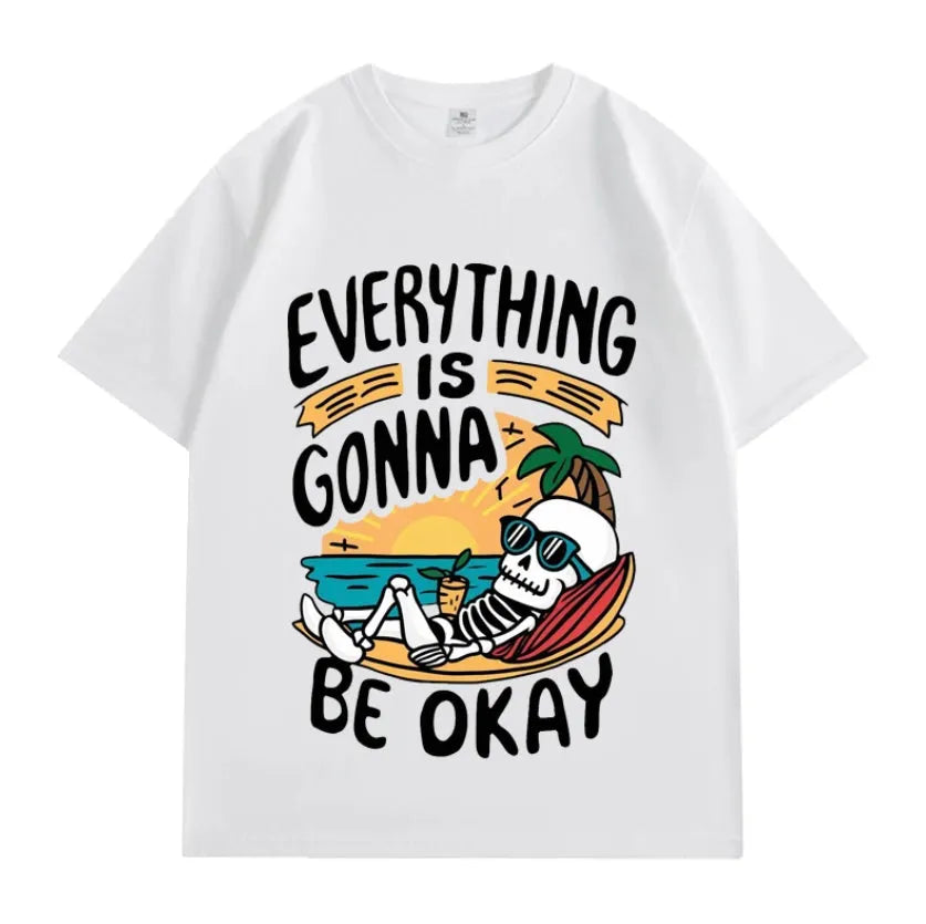 VINESU "Interesting Soul" Printed Heavyweight T-shirts