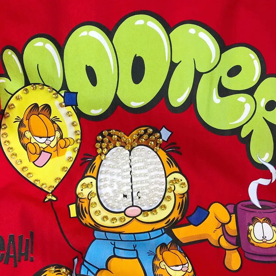 VINESU A16 - "Dooter Gang" Double-Sided Print & Hand-Embellished T-Shirt