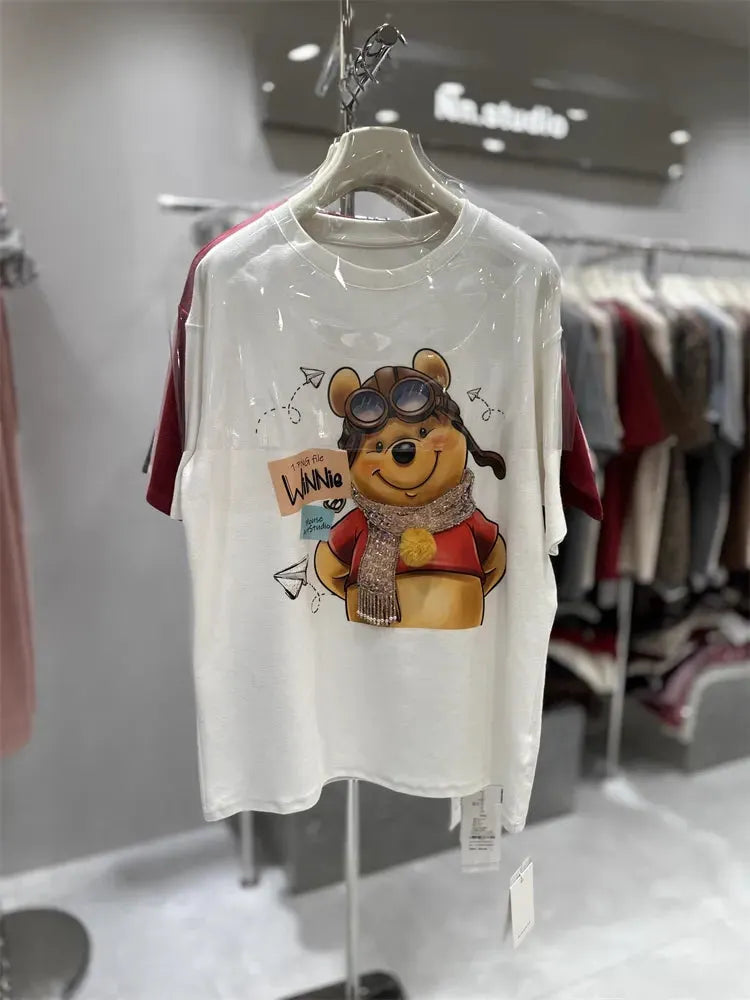 VINESU Winnie - Heavy 3D Embroidered Beaded Cotton Tee