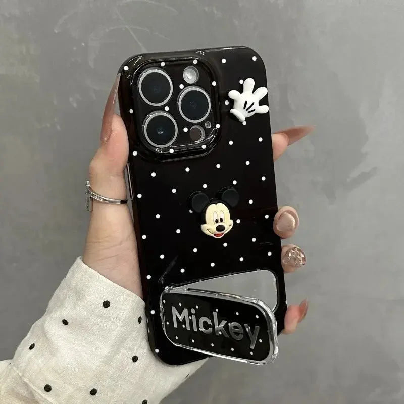 VINESU Cute Attack💘 3D Mickey Pink Polka - Dot Case