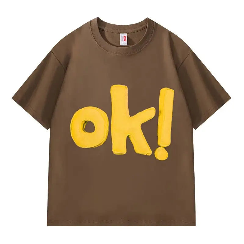 VINESU EVERYTHING'S OK TEE-Yellow