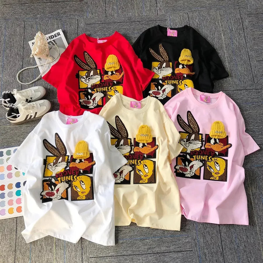 VINESU Looney Tunes - Themed T-shirt: Full of Cartoon Fun