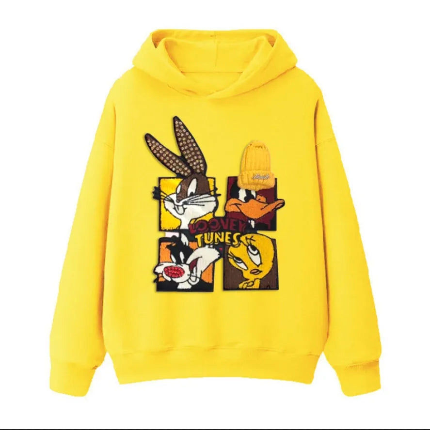 VINESU Looney Tunes - Themed Hoodie: Showcase Cartoon Charm