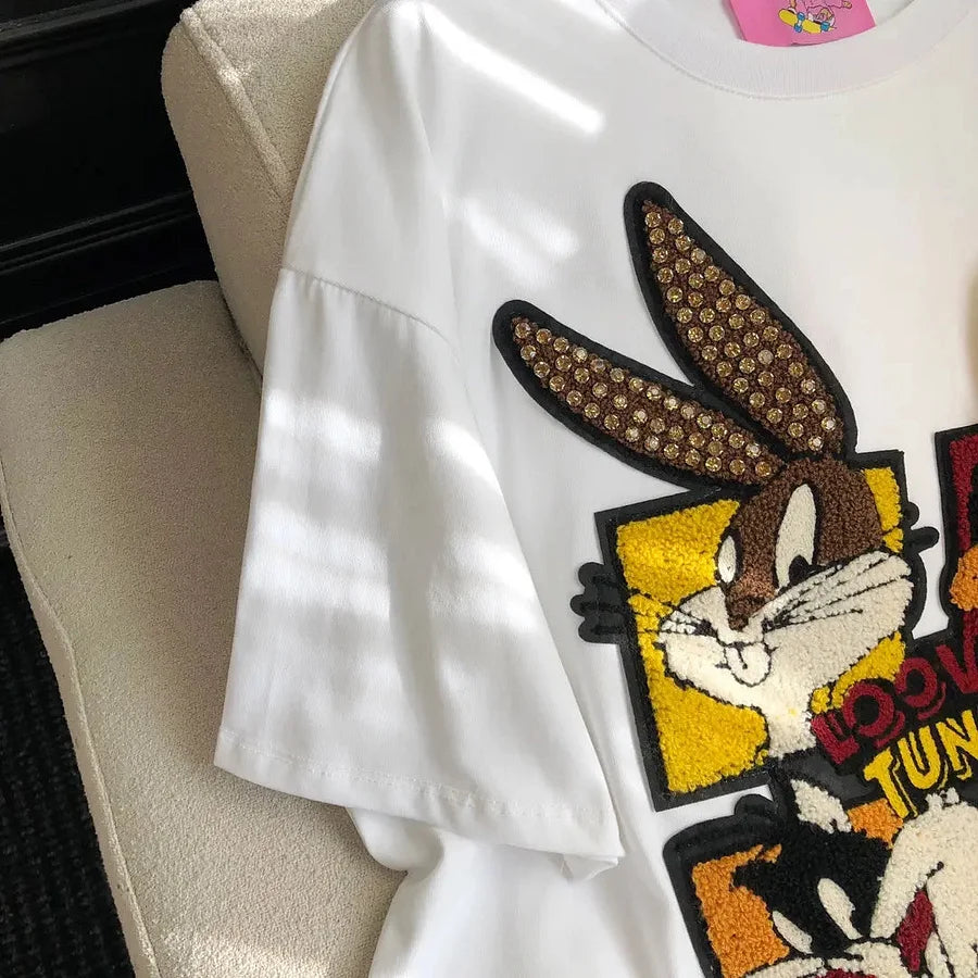 VINESU Looney Tunes - Themed T-shirt: Full of Cartoon Fun