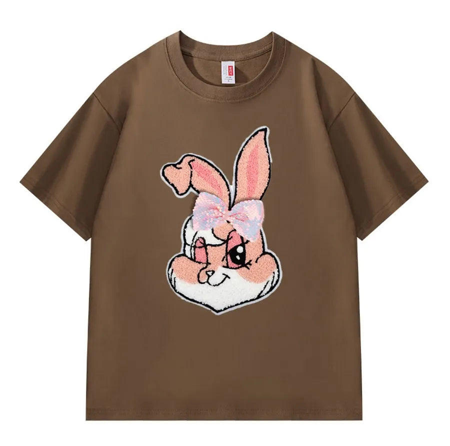 VINESU Pink Bunny Heavyweight Tee