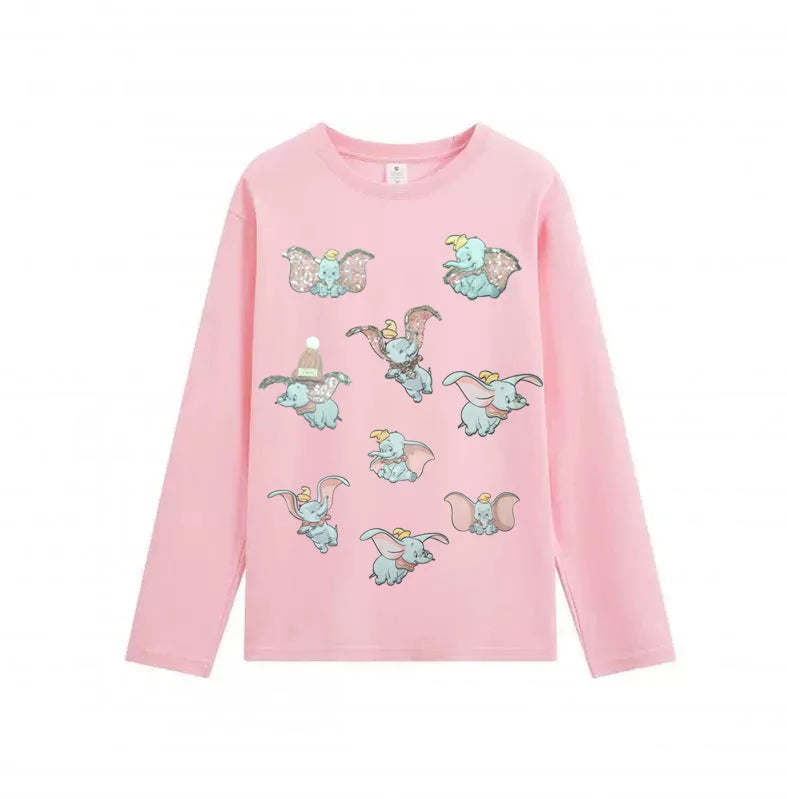 VINESU 3D Embroidered🌺 3D Wool Hat Design Long Sleeve Heavyweight Tee