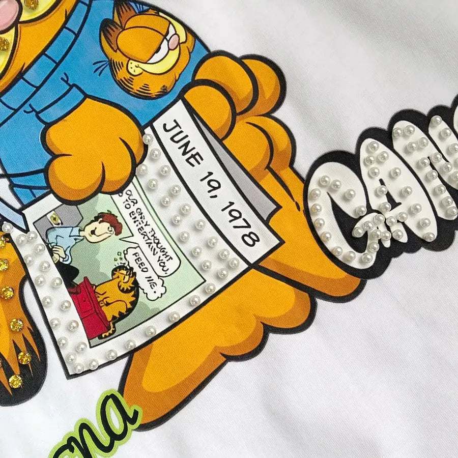 VINESU A16 - "Dooter Gang" Double-Sided Print & Hand-Embellished T-Shirt