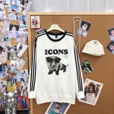 B07 - Dachshund Rhinestone Heavyweight Crewneck Sweatshirt