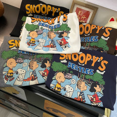 Vintage Snoopy Cotton T-Shirt | Retro Oversized Streetwear Tee