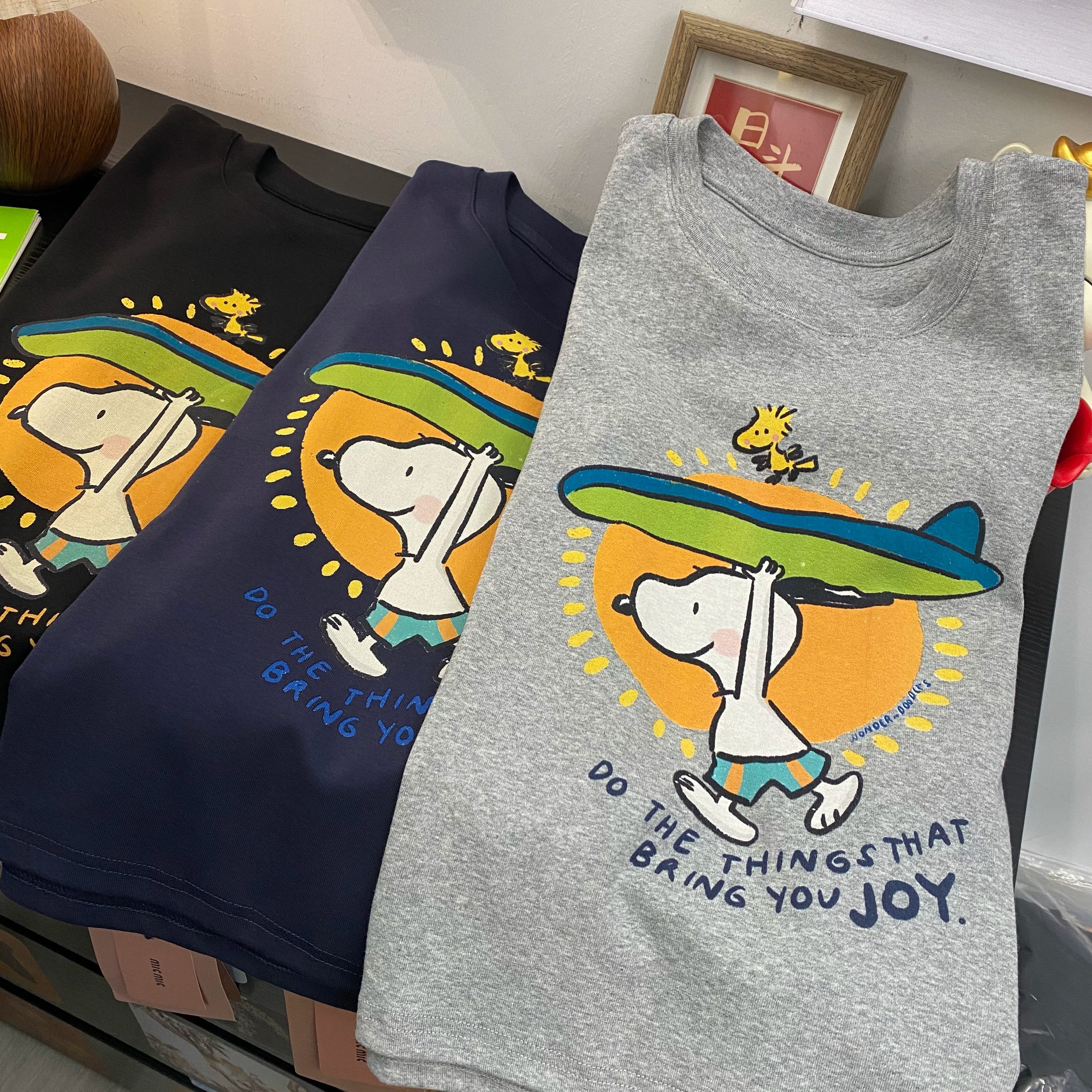 Surfboard Snoopy Cotton T-Shirt | Vintage  Oversized Tee