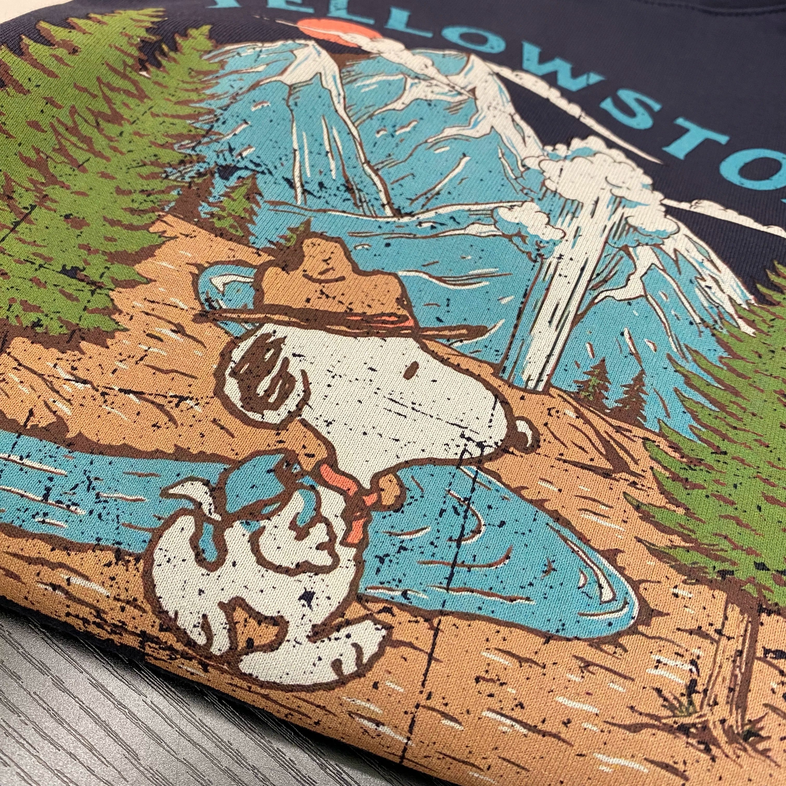 SNOOPY Graphic Cotton T-Shirt | Vintage National Park Oversized Tee