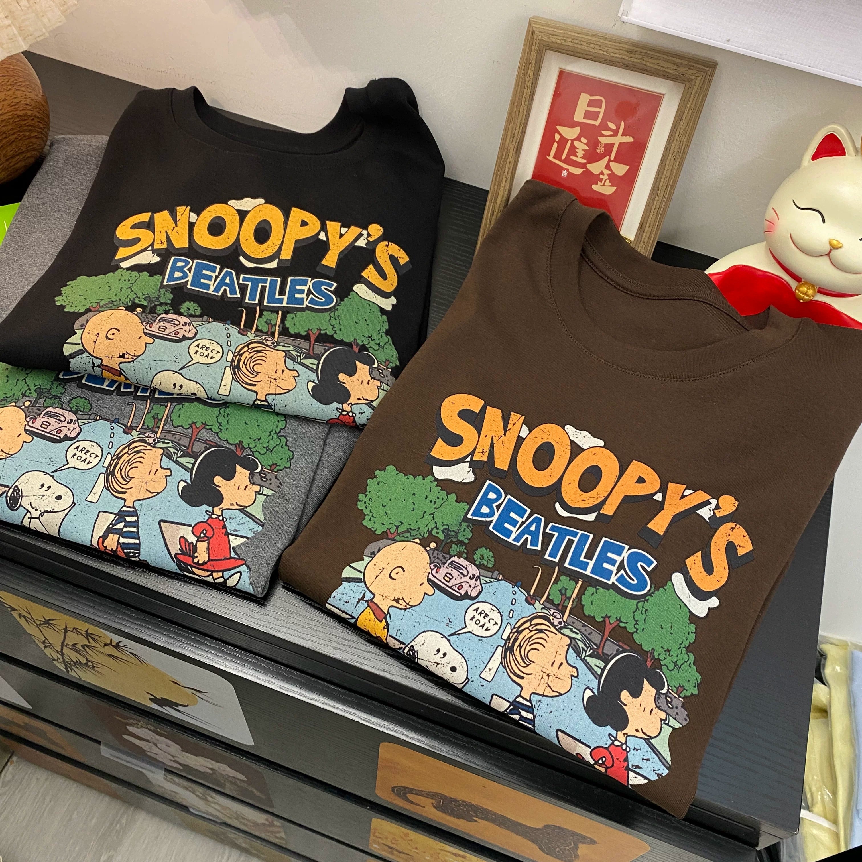 Vintage Snoopy Cotton T-Shirt | Retro Oversized Streetwear Tee
