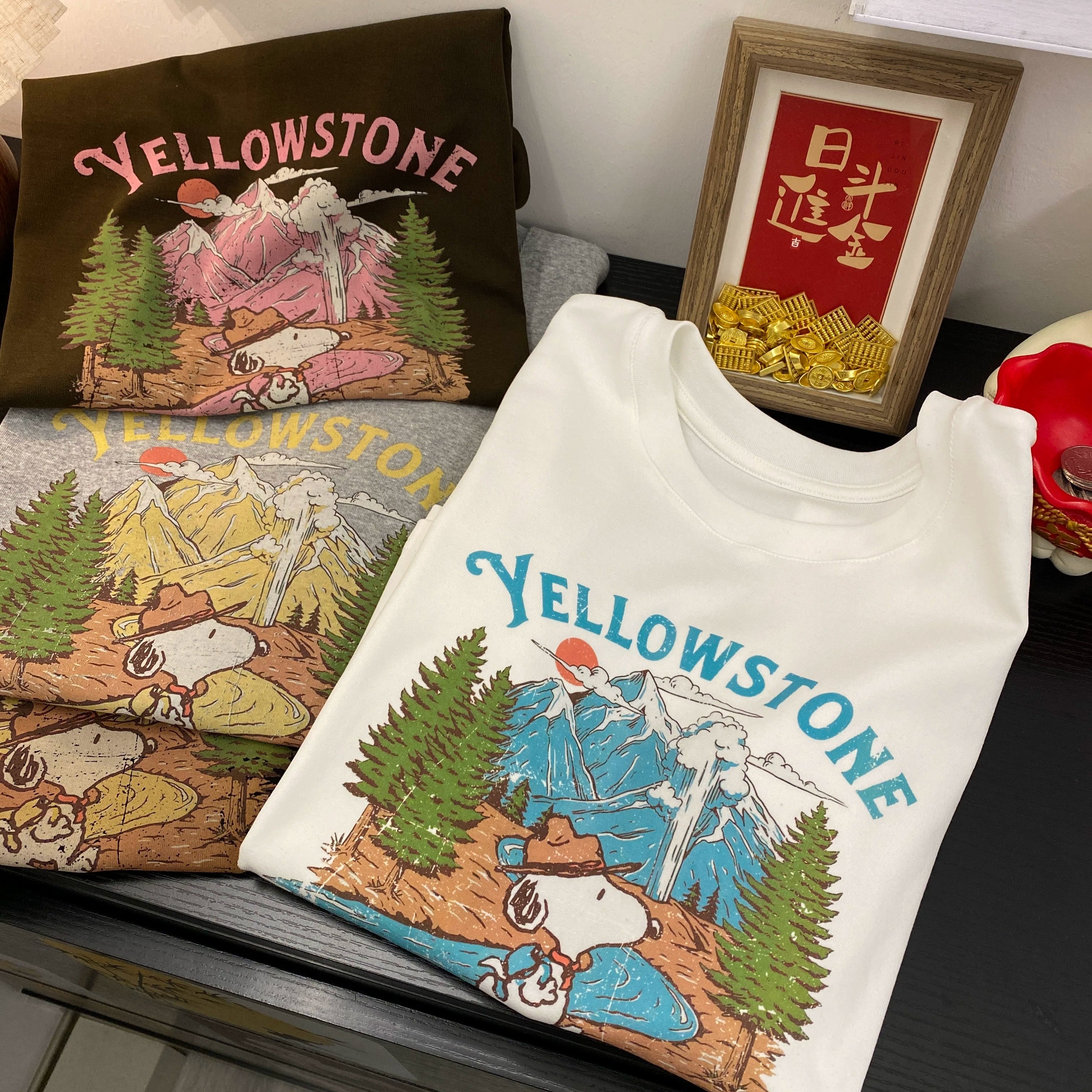 SNOOPY Graphic Cotton T-Shirt | Vintage National Park Oversized Tee