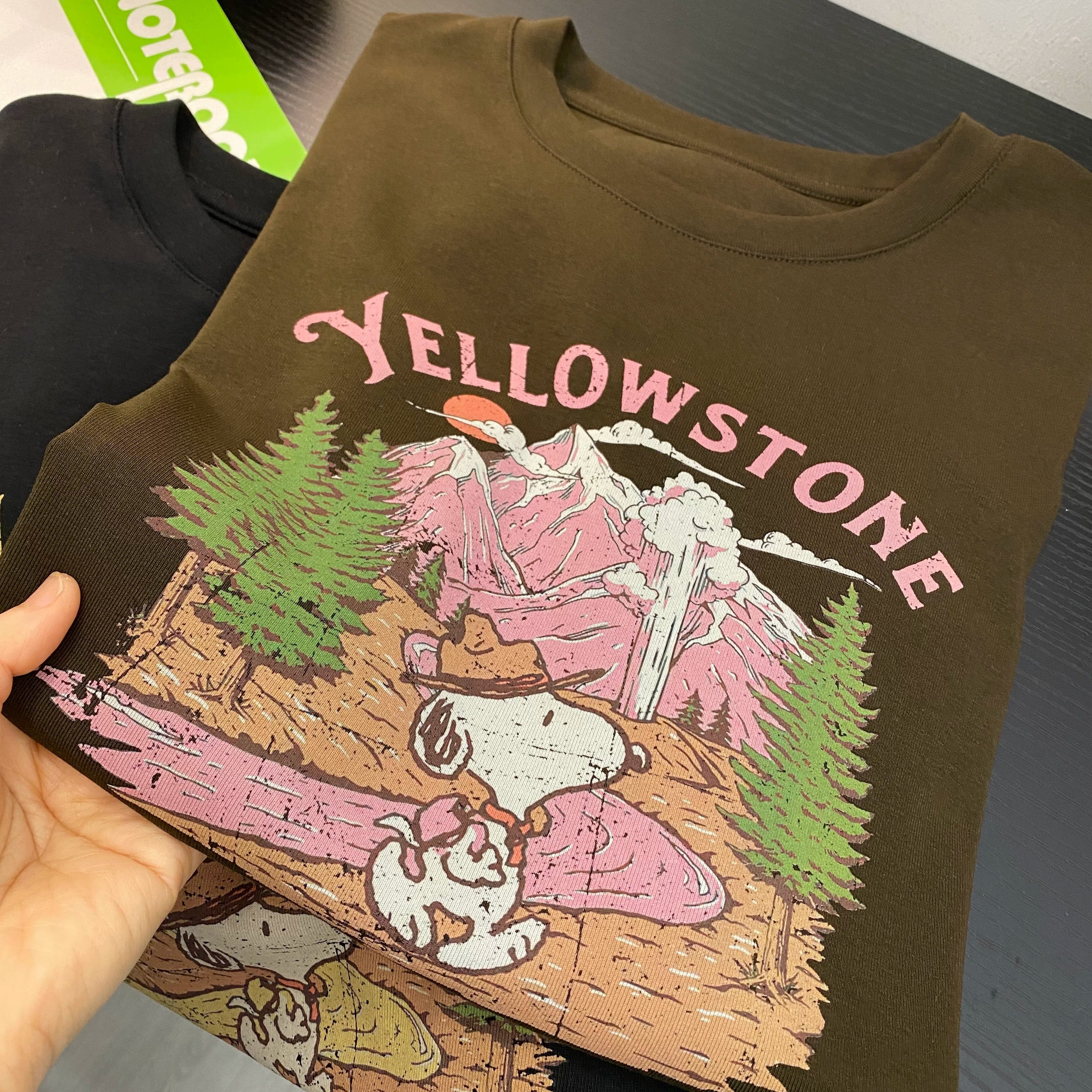 SNOOPY Graphic Cotton T-Shirt | Vintage National Park Oversized Tee