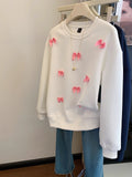 Sweet Style!  Sweatshirt Covered in Pink Bows
