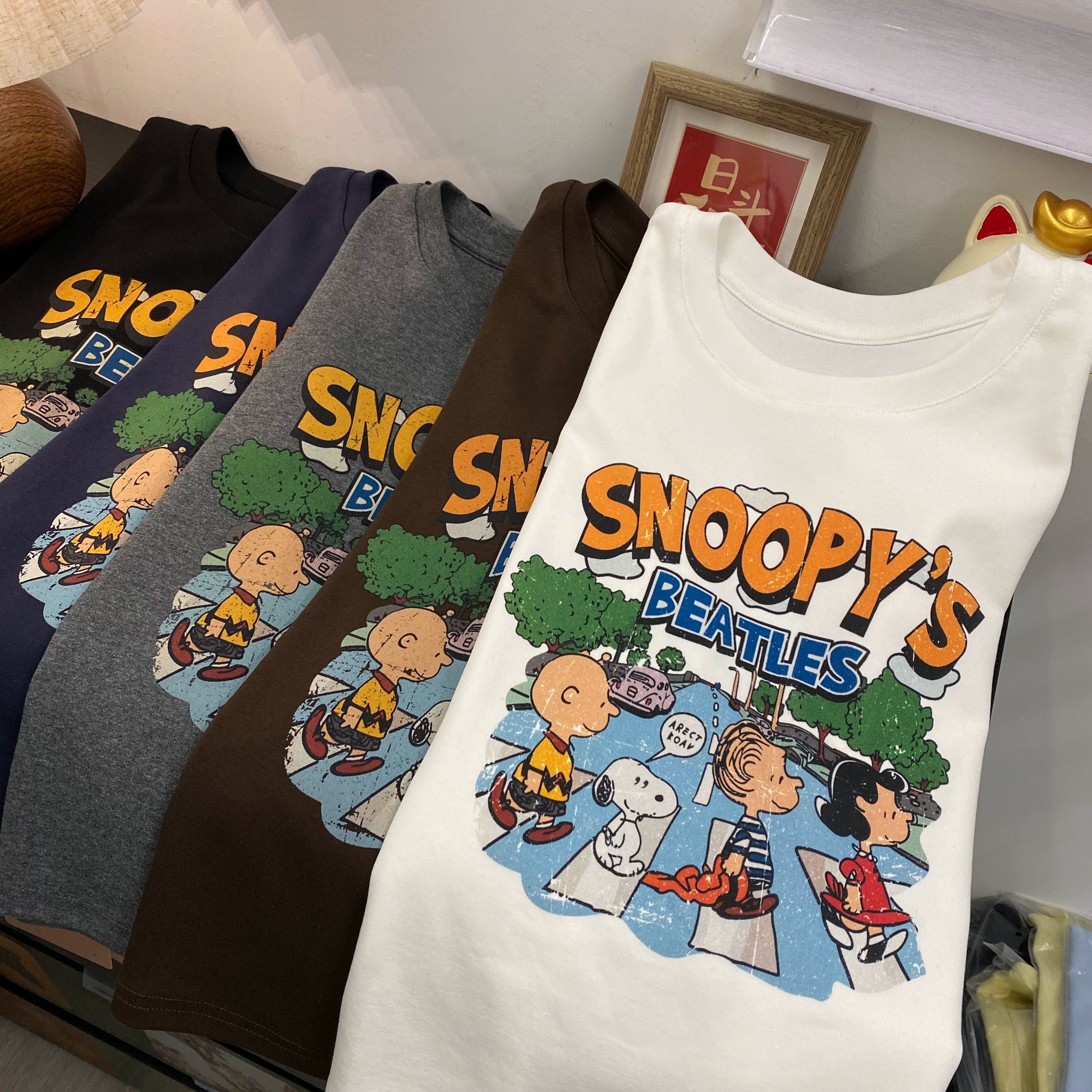 Vintage Snoopy Cotton T-Shirt | Retro Oversized Streetwear Tee