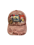 H23 - Vintage Mickey Mouse Distressed Denim Baseball Cap – Casual Adjustable Dad Hat for Men & Women