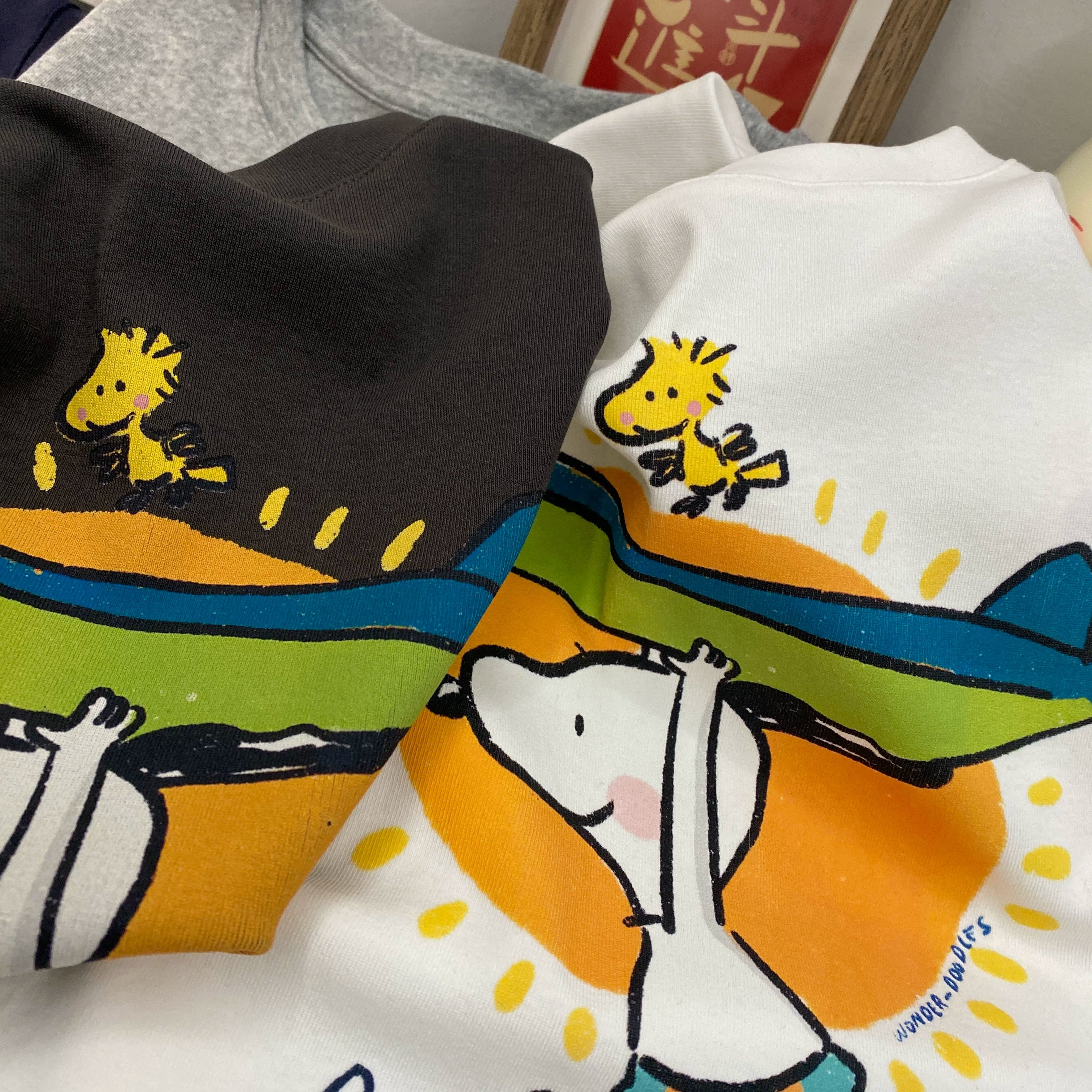 Surfboard Snoopy Cotton T-Shirt | Vintage  Oversized Tee
