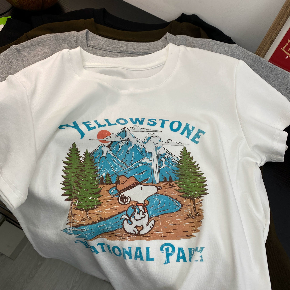 SNOOPY Graphic Cotton T-Shirt | Vintage National Park Oversized Tee
