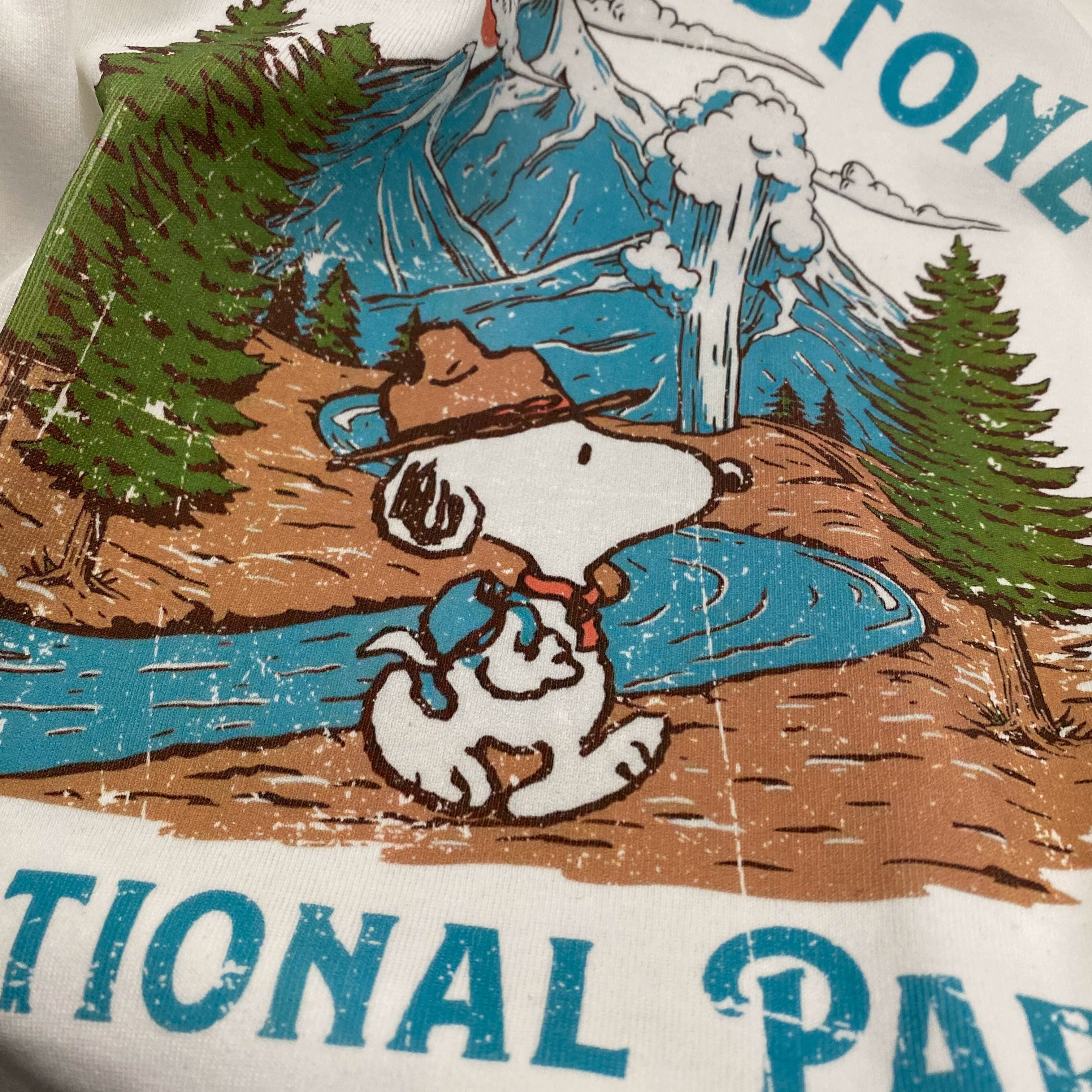 SNOOPY Graphic Cotton T-Shirt | Vintage National Park Oversized Tee