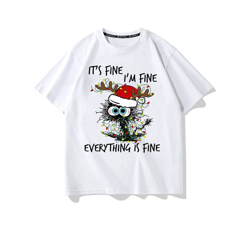 Funny Christmas Graphic T-Shirt – Holiday Oversized Tee