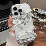 Sweet Bow - Decorated Clear Phone Case: Lovely and Delicate