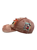 H23 - Vintage Mickey Mouse Distressed Denim Baseball Cap – Casual Adjustable Dad Hat for Men & Women