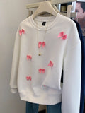Sweet Style!  Sweatshirt Covered in Pink Bows