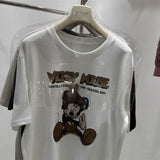 Mickey Mouse Themed Handmade T - shirt: Cute and Elegant with 3D Pom - poms