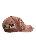 H23 - Vintage Mickey Mouse Distressed Denim Baseball Cap – Casual Adjustable Dad Hat for Men & Women