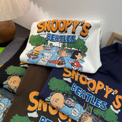 Vintage Snoopy Cotton T-Shirt | Retro Oversized Streetwear Tee